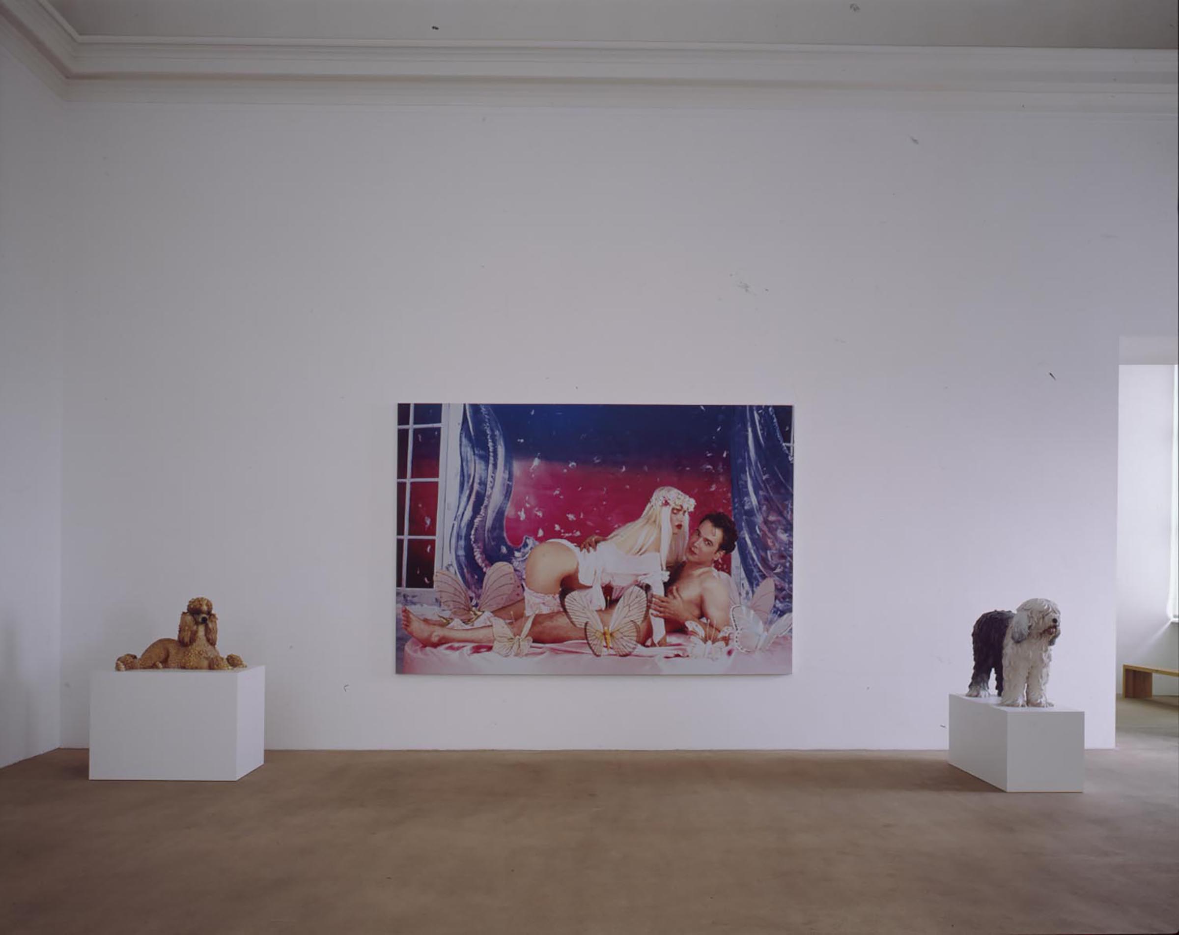 Jeff Koons, Paddle, 1991; Ilona on Top (Rosa Background); Bob-tail, 1991